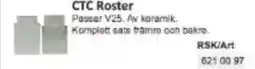 Rinkaby Rör CTC Roster erbjuda