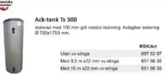 Rinkaby Rör Ack-tank Ts 300 erbjuda