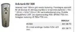 Rinkaby Rör Ack-tank KV 300 erbjuda