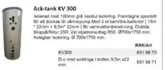 Rinkaby Rör Ack-tank KV 300 erbjuda