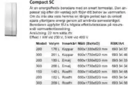 Rinkaby Rör Compact SC erbjuda