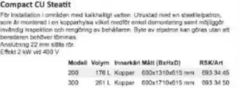 Rinkaby Rör Compact CU Steatit erbjuda