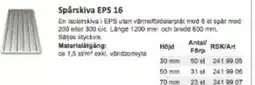 Rinkaby Rör Spårskiva EPS 16 erbjuda