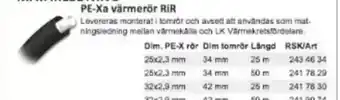 Rinkaby Rör PE-Xa värmerör RIR erbjuda