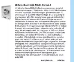 Rinkaby Rör LK Minishuntskap M60n Prefab-4 erbjuda