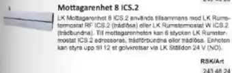 Rinkaby Rör Mottagarenhet 8 ICS.2 erbjuda