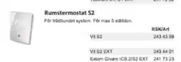 Rinkaby Rör Rumstermostat S2 erbjuda