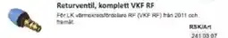 Rinkaby Rör Returventil, komplett VKF RF erbjuda