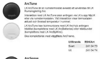 Rinkaby Rör ArcTune erbjuda