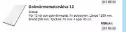 Rinkaby Rör Golvvärmematarskiva 12 erbjuda