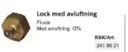 Rinkaby Rör Lock med avluftning Fluvia erbjuda