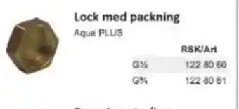 Rinkaby Rör Lock med packning Aqua PLUS erbjuda