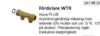 Rinkaby Rör Fördelare WTR erbjuda