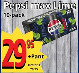 Supergrossen Pepsi max Lime erbjuda