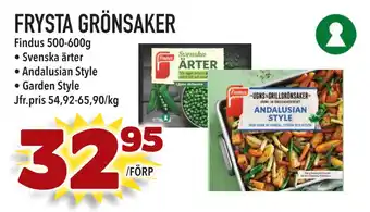 Supergrossen FRYSTA GRÖNSAKER erbjuda