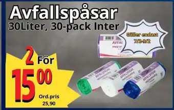 Supergrossen Avfallspåsar erbjuda