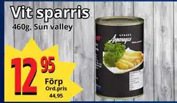Supergrossen Vit sparris erbjuda
