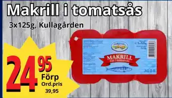 Supergrossen Makrill i tomatsås erbjuda