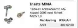 Rinkaby Rör Insats MMA erbjuda