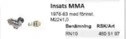 Rinkaby Rör insats MMA erbjuda