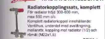 Rinkaby Rör Radiatorkopplingssats, komplett erbjuda