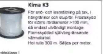 Rinkaby Rör Kima K3 erbjuda