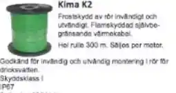 Rinkaby Rör Kima K2 erbjuda