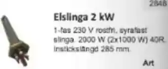 Rinkaby Rör Elslinga 2 kW erbjuda