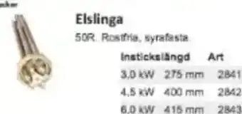 Rinkaby Rör Elslinga erbjuda