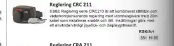 Rinkaby Rör Reglering CRC 211 erbjuda