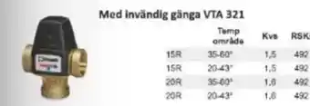 Rinkaby Rör Med invändig gänga VTA 321 erbjuda