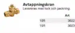 Rinkaby Rör Avtappningskran erbjuda