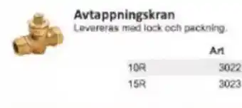 Rinkaby Rör Avtappningskran erbjuda