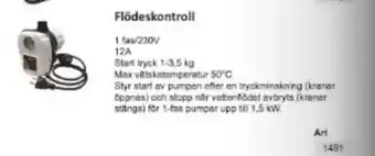 Rinkaby Rör Flödeskontroll erbjuda