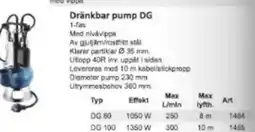 Rinkaby Rör Dränkbar pump DG erbjuda