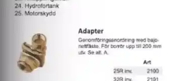 Rinkaby Rör Adapter erbjuda