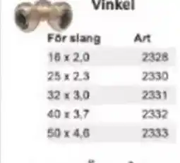 Rinkaby Rör Vinkel erbjuda