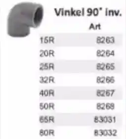 Rinkaby Rör Vinkel 90° inv. erbjuda