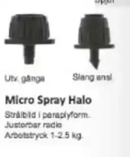 Rinkaby Rör Micro Spray Halo erbjuda