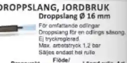 Rinkaby Rör Droppslang 16 mm erbjuda