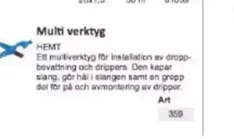 Rinkaby Rör Multi verktyg erbjuda