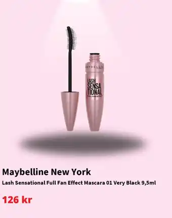 Cocopanda MAYBELLINE Lash Sensational Full Fan Effect Mascara 01 Very Black 9,5ml erbjuda