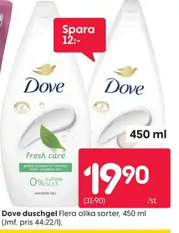 Rusta DOVE duschgel erbjuda