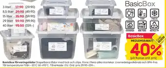 Rusta BasicBox förvaringslådor erbjuda