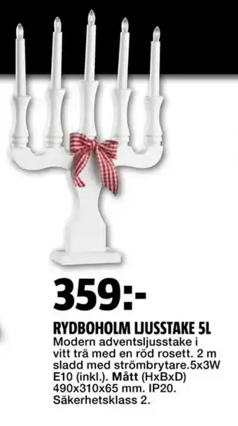 Bauhaus RybohoLm Ljusstake 5L erbjuda