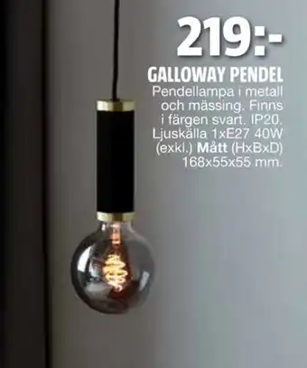 Bauhaus Nordlux Galloway Pendel erbjuda