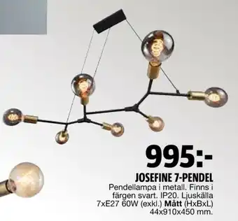 Bauhaus Nordlux Josefine 7-Pendel erbjuda