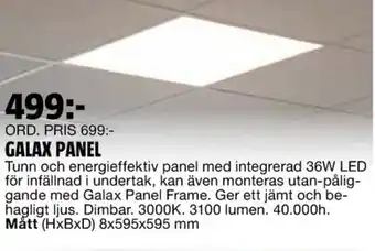 Bauhaus Galax Panel 8x595x595 mm erbjuda