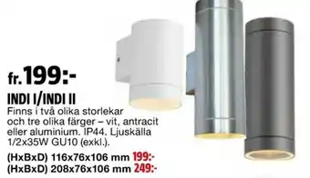 Bauhaus ecolite Indi I/Indi II 116x76x106 mm erbjuda