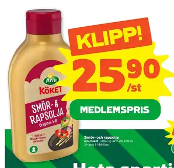 Stora Coop Smör- och rapsolja erbjuda